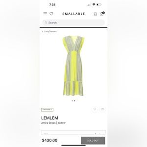 Lem Lem Amira Dress Yellow